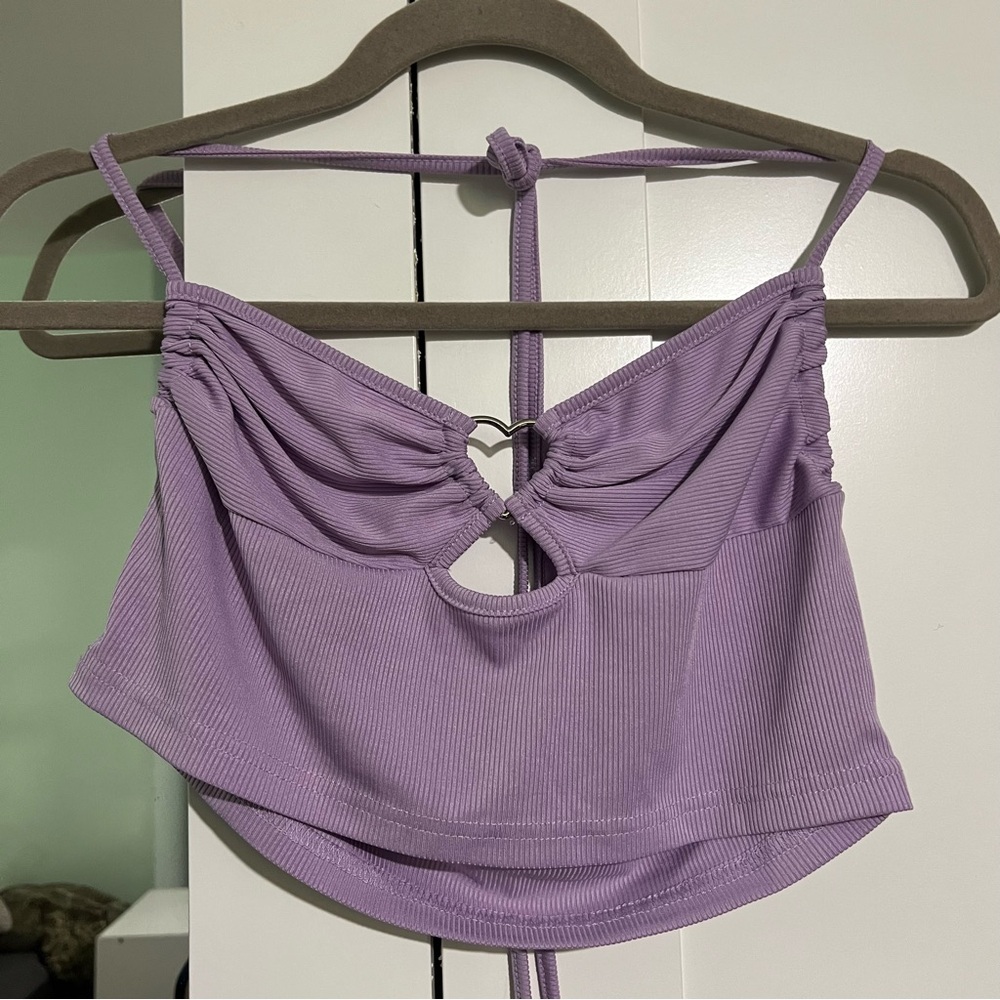 SHEIN Lavender Strappy Top
